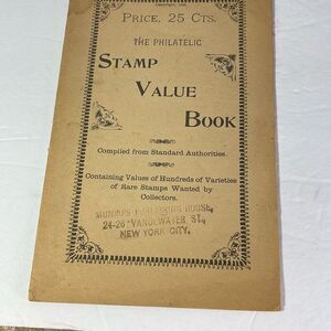 Antique Ephemera The Philatelic Stamp Value Book( pamphlet).
